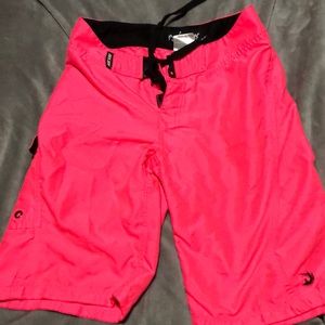 Hot Pink Swim Trunks